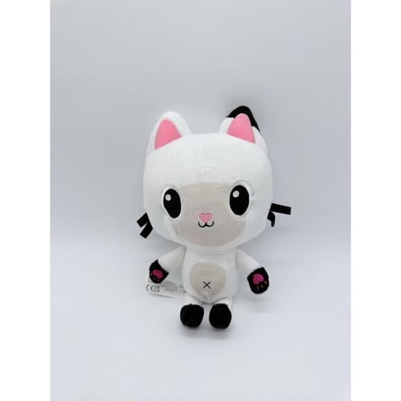 Gaby Doll House Other - Gabby's Dollhouse Pandy Paws Plush Toy Figure Collector White Black Pink Rare 9"